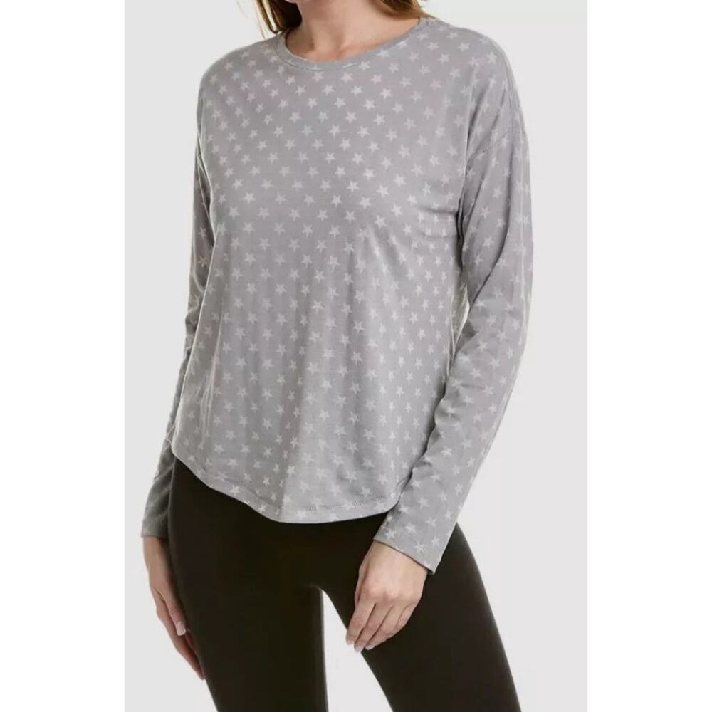 TEREZ Lightweight Gray Long Sleeve Top Size M NWT
